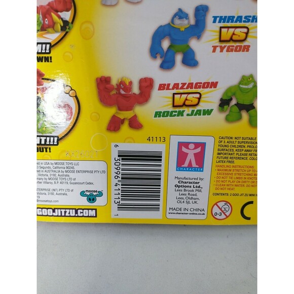 HEROES OF GOO JIT ZU MINIS BLAZAGON VS ROCK JAW 2 PACK NIB MOC - Picture 7 of 9